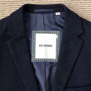 NEW - Tweed Wool Blazer - Navy